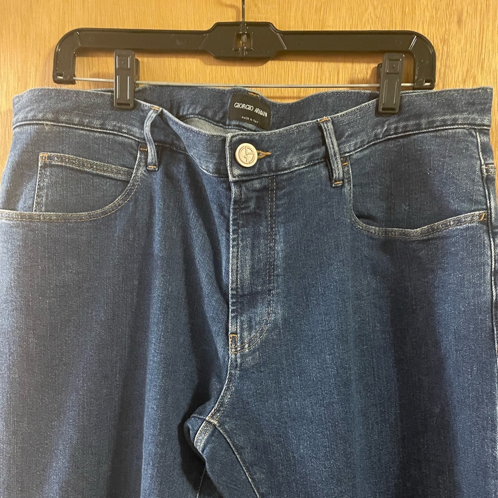 **SOLD** Giorgio Armani Five Pocket Sli Fit Jeans Light Blue